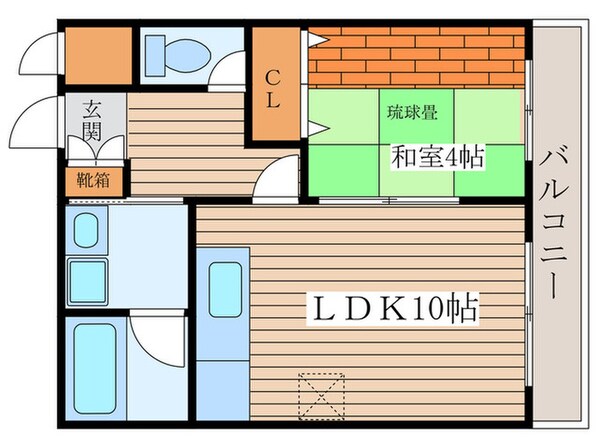 花井第二清風マンションの物件間取画像